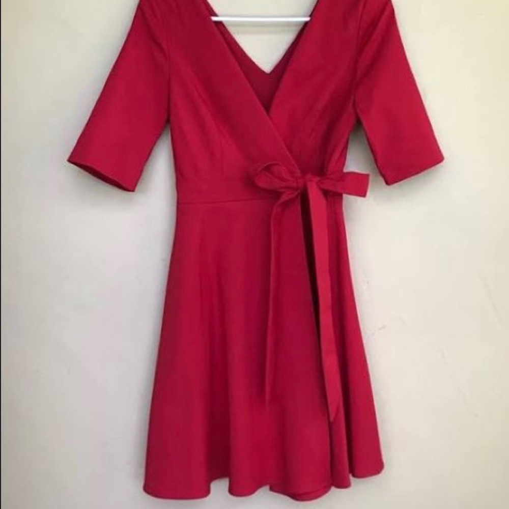 Zara TRF collection red dress